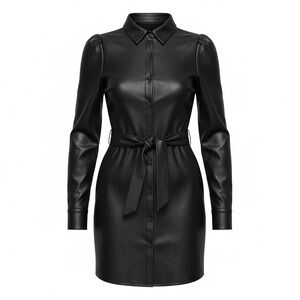 Black Mini Leather Dress